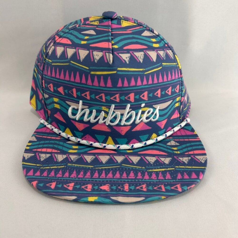 NWT Chubbies Colorful Snapback Hat Aztec Cap Hat